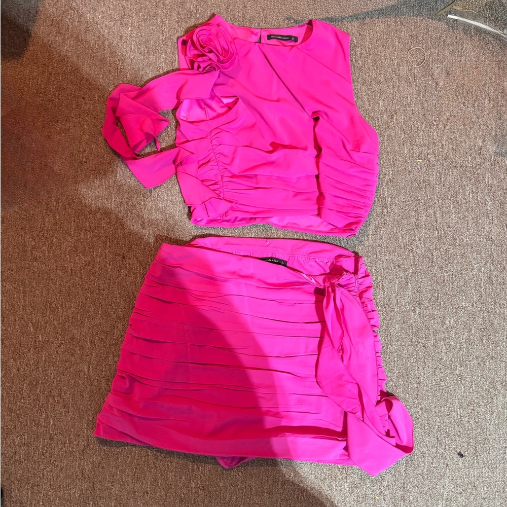 Abercrombie & Fitch Bright Pink Matching Set